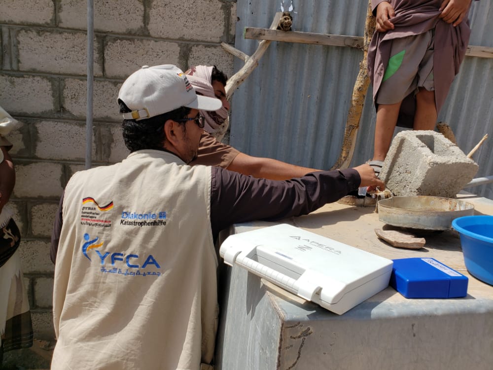 YFCA Conducting Water Quality Surveillance in six targeted districts of Shabwah Governorate